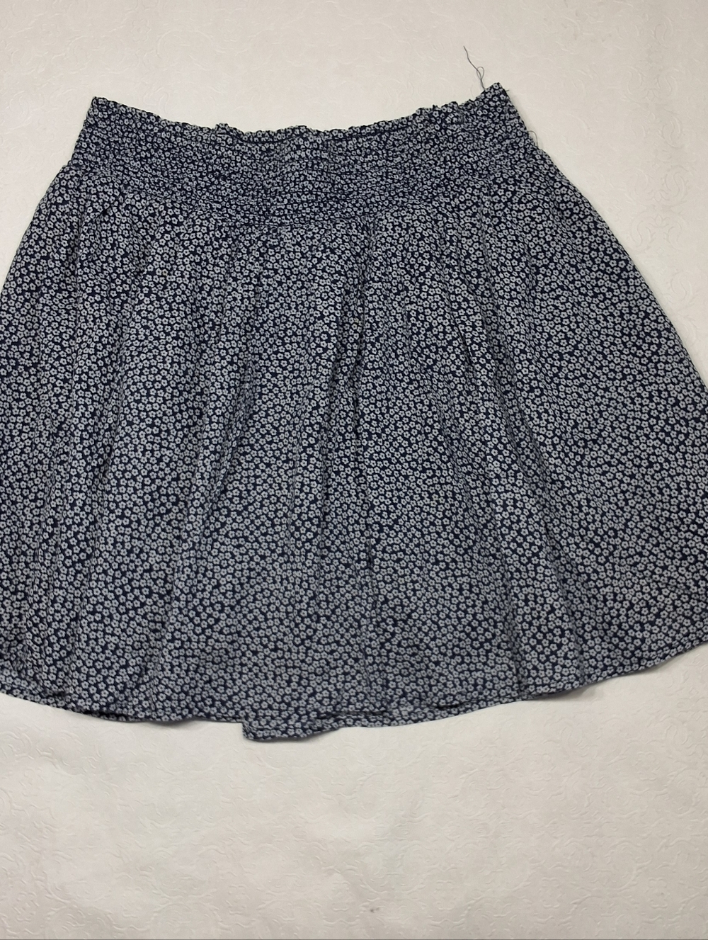 Old Navy Blue Floral Mini Skirt Size L